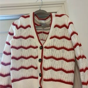 Veronica Beard Ansonia Striped Cardigan